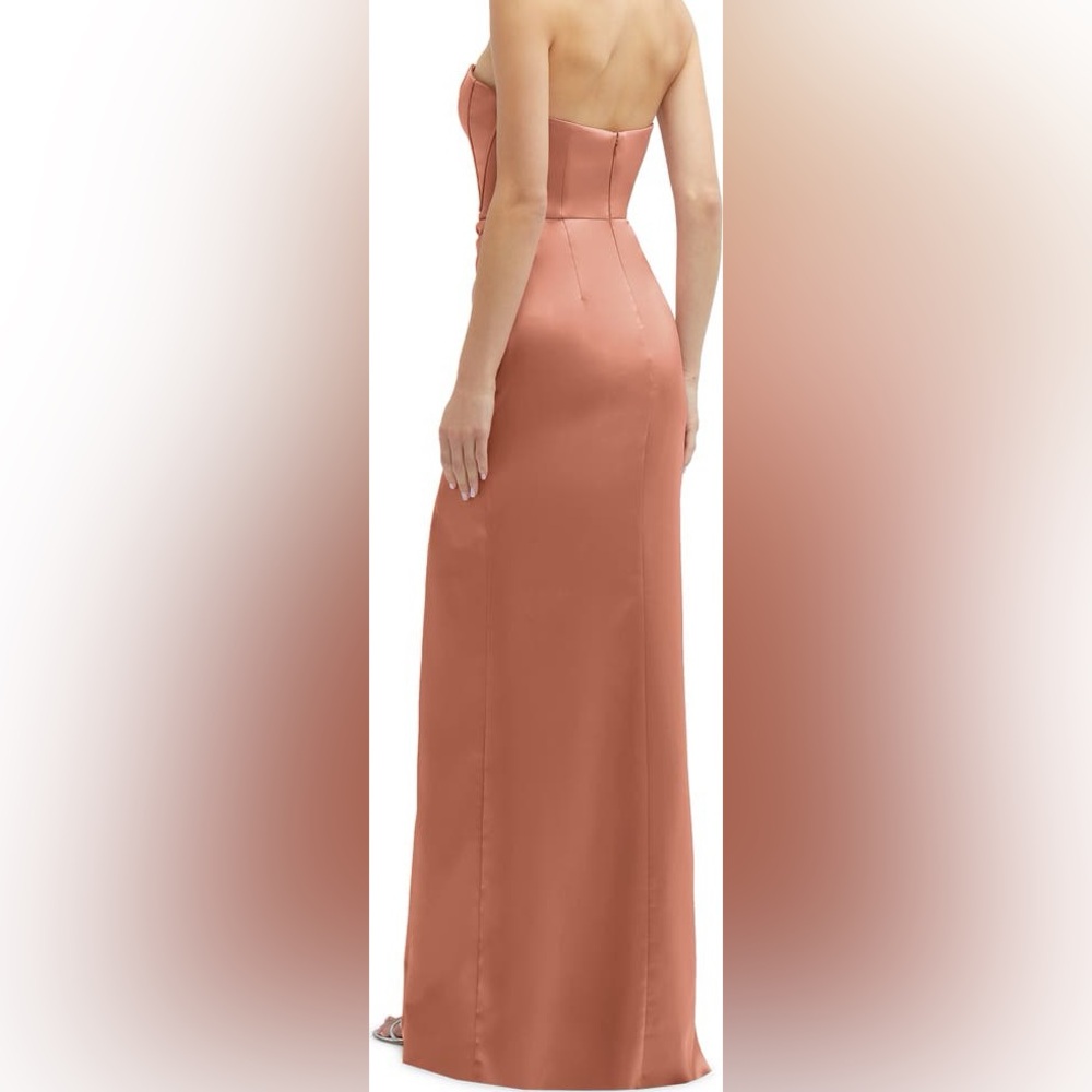 After Six Corset Strapless Charmeuse Gown. Size 8 Women 
#173